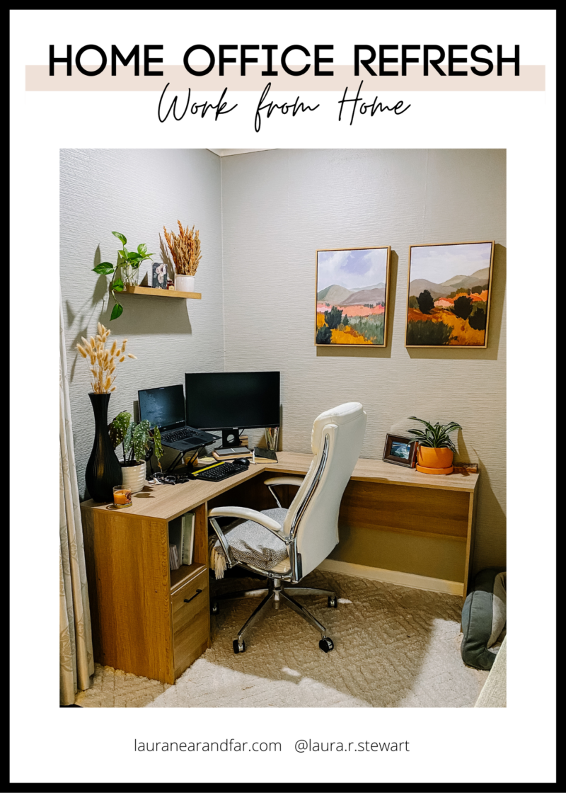 Home Office Makeover for Limited Space | Laura Near and Far